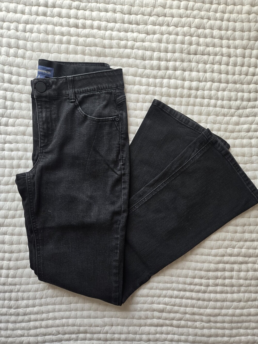 Democracy "Ab"solution Women's Black Bootcut Jeans Size 8